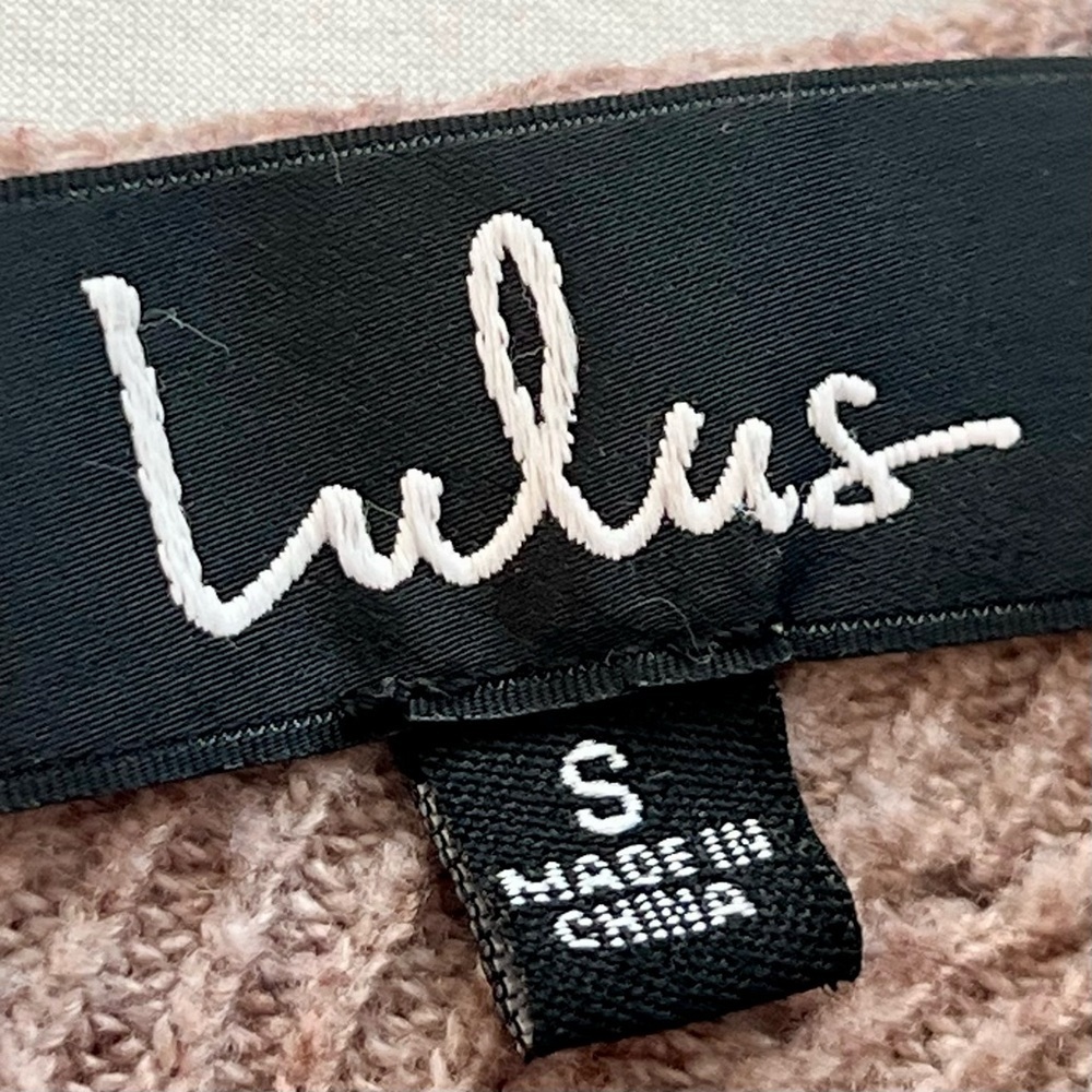 Lulu's Mauve V-Neck Ribbed Sweater - Picture 2 of 5